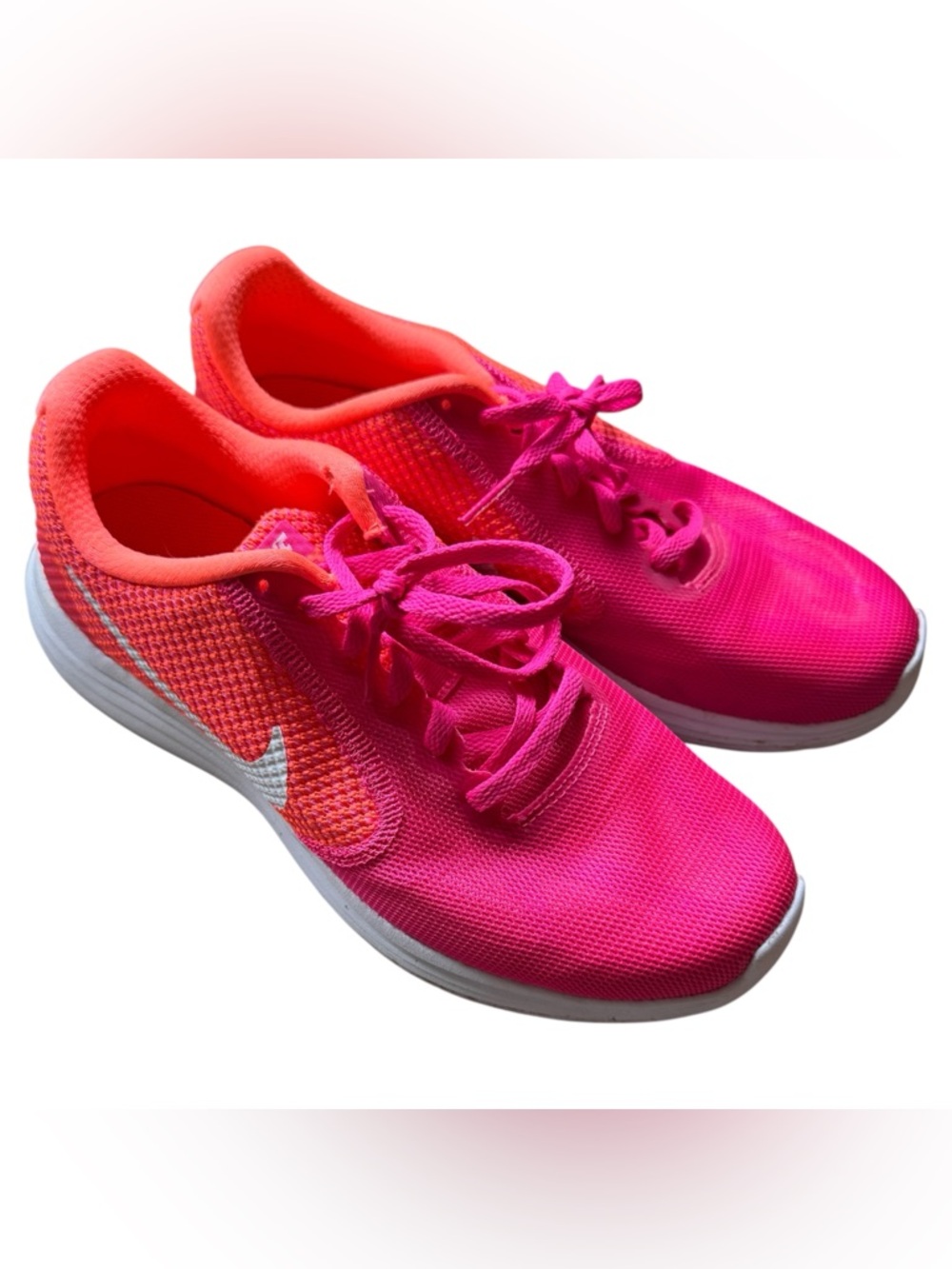 💜4/$40 Nike Women's Pink Lightweight Knit Running Shoes